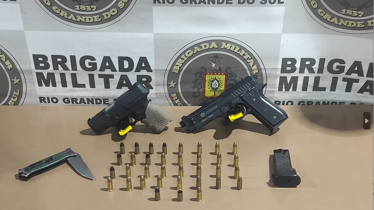 Atirador é preso armado em via pública em Pelotas