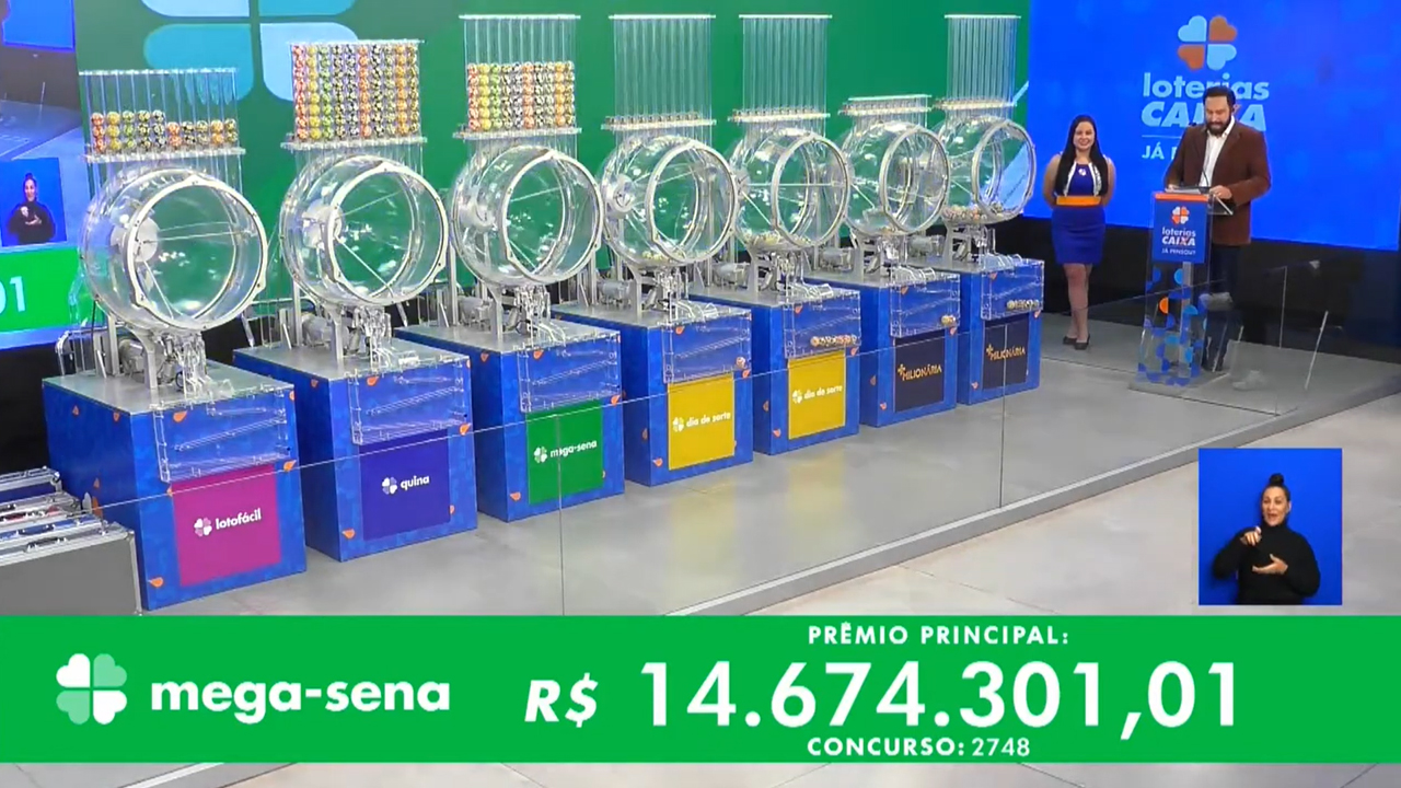 Mega-Sena acumula pela terceira vez e prêmio chega a R$ 21 milhões